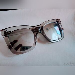 Diff Eyewear Transparent Gray Sunglasses